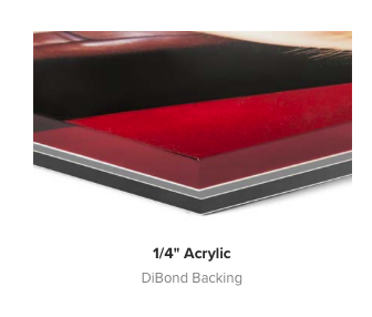Acrylic Dibond Backing Acrylic-Dibond backing